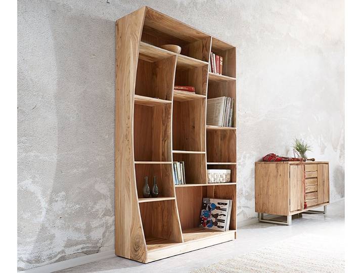 Etagère Live Edge 121 cm acacia nature droite