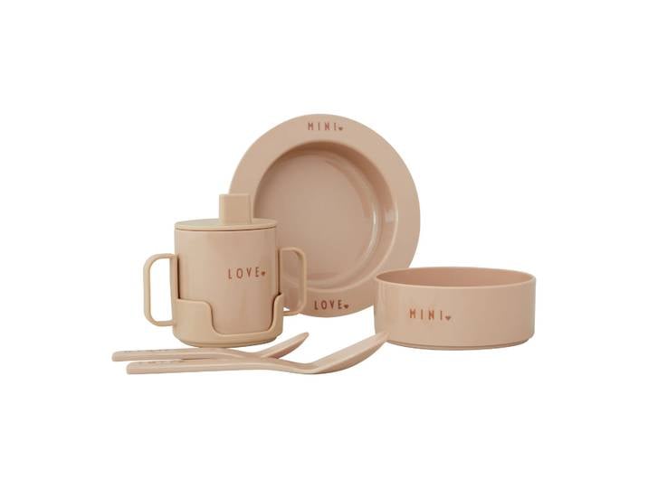 Design Letters Ensemble de vaisselle mini favori Design Letters Beige