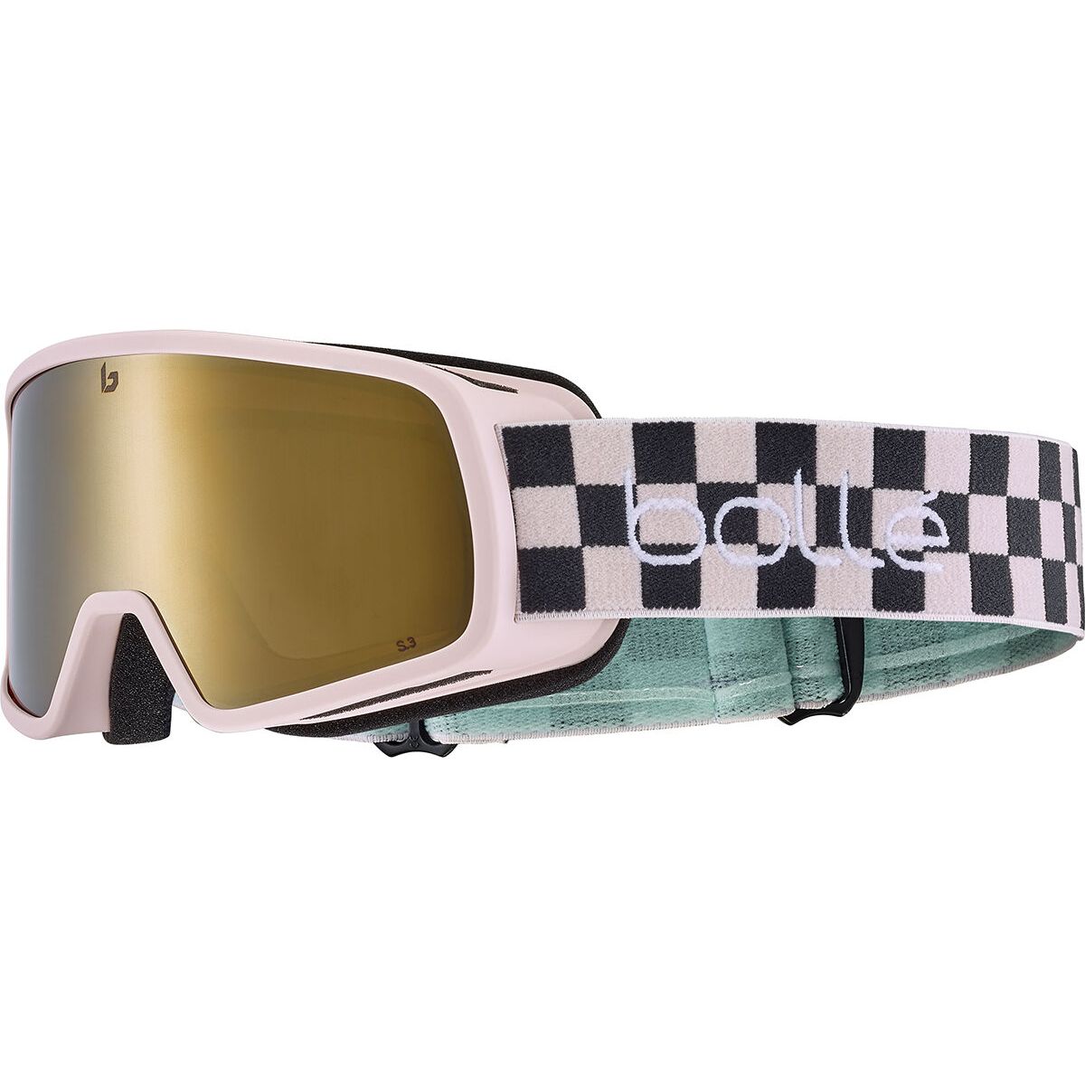 Bollé Nevada JR pink checkerboard matte - gold cat 3 (0014) onesize BO-BG050014