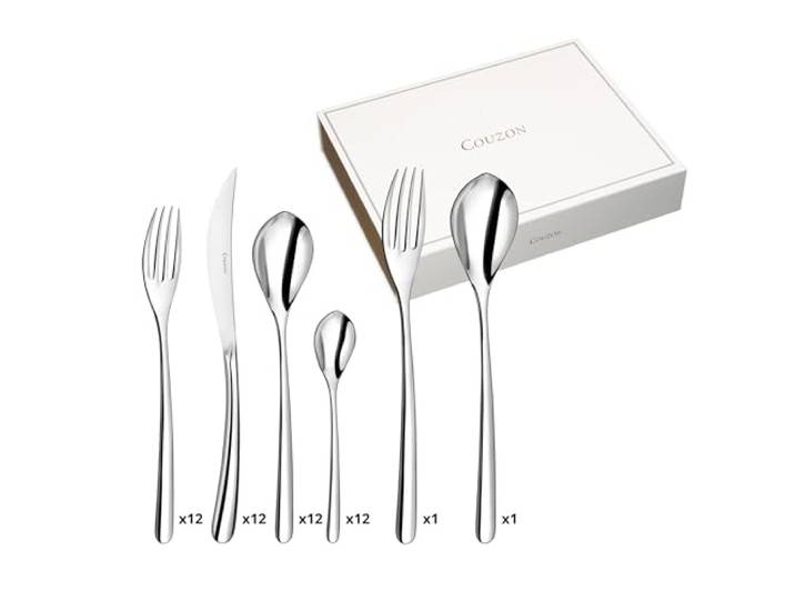 Couzon ACV3707001 Besteckgarnitur, Edelstahl, Mehrfarbig, 59 x 36 cm