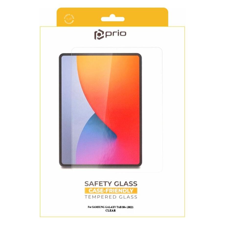 prio Panzerglasfolie für Samsung Tab S8+ (2022) klar (1 Stk., Samsung Galaxy Tab S8+) (PSG-1811)