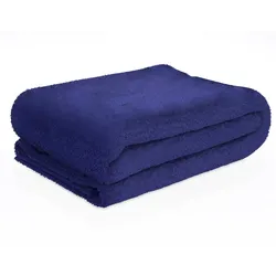 Intirilife weiche Kuscheldecke 200 x 150 cm in NACHT BLAU - Flauschig warme Decke als Couchdecke Wohndecke Fleecedecke Indoor Outdoor