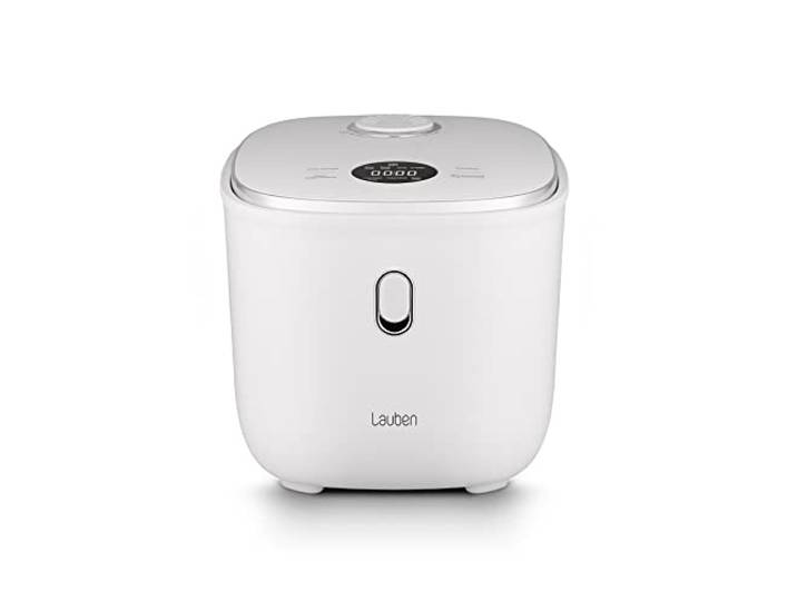 Lauben Low Sugar Reiskocher Rice Cooker mit Low-Sugar-Funktion, 3l Volumen, 6 modi, verzögerter Start, Warmhalten, Antihaft-Keramikoberfläche spülmaschinengeeignet, Kochbuch, Überlaufschutz (Weiß)