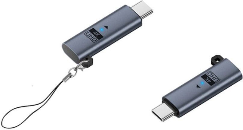 INF miniDP compatible avec Plug USB-C virtuel Type-C Émulateur EDID - Affichage 4K 60Hz HDR Plug-and-Play pour maintien de