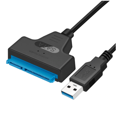 Cable USB SATA 3 adaptador a USB-C, compatible con disco duro externo HDD SSD de 2,5 pulgadas, Cable Sata III de 22 pines, Nuevo