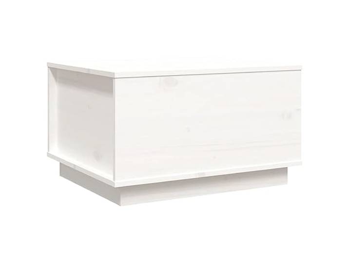 Tmriohed Couchtisch Weiß 60x50x35 cm mit Hebeplatte Massivholz Kiefer Stilvoller Beistelltisch fürs Wohnzimmer mit anhebbarer Tischplatte und verstecktem Stauraum aus massivem Kiefernholz.