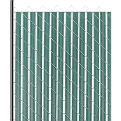 VEVOR Sichtschutzlamellen 1130 mm, doppelwandige vertikale Lamellen mit Bodenverriegelung und Flügeln für Maschendrahtzäune, HDPE-Maschendrahtlamellen, ideal für Garten und Bauernhof (grün)