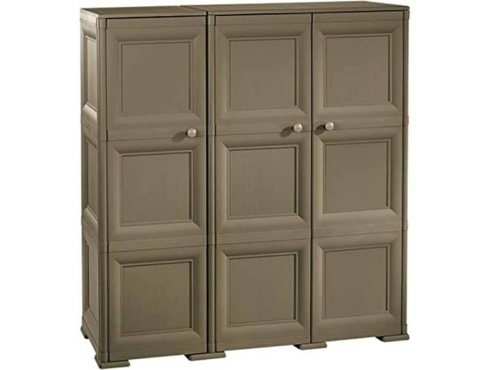 Armoire en plastique recyclable Tontarelli 125 cm x 118 cm Marron