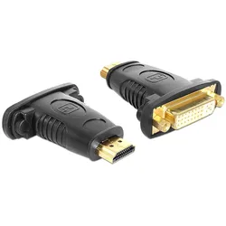 DELOCK Adapter HDMI Stecker > DVI 24+5 Pin Buchse