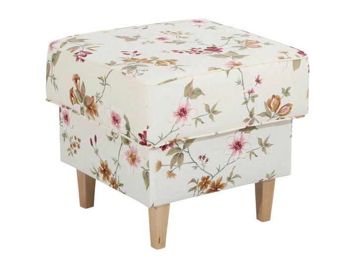 Hocker, Weiß, 53x53x45 cm, Textil, Quadratisch, Modern, Max-Winzer