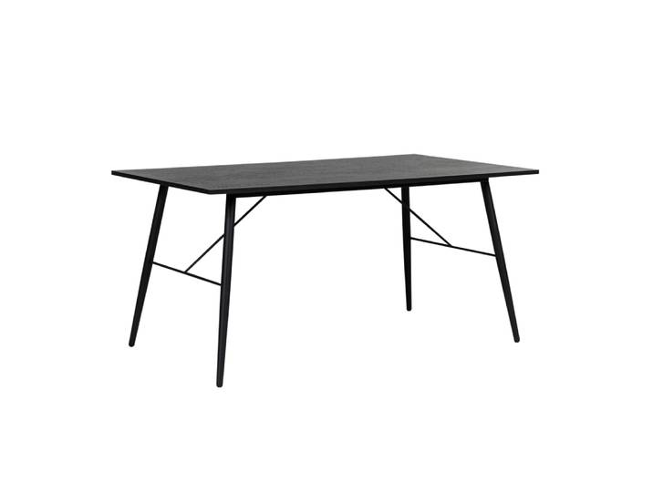 Table à manger avec pieds métal noir - 160x90 cm