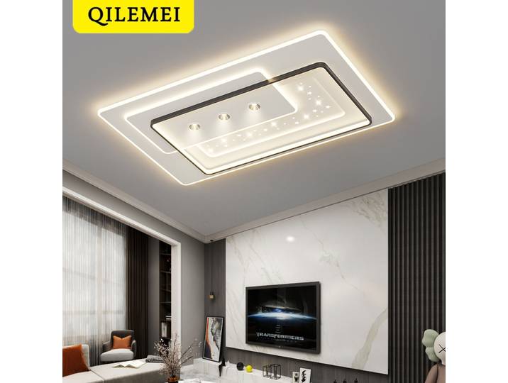 Nouveau moderne Simple LED plafonnier chambre salon Luminaire spectre complet Protection des yeux Intelligent maison lumière décoration