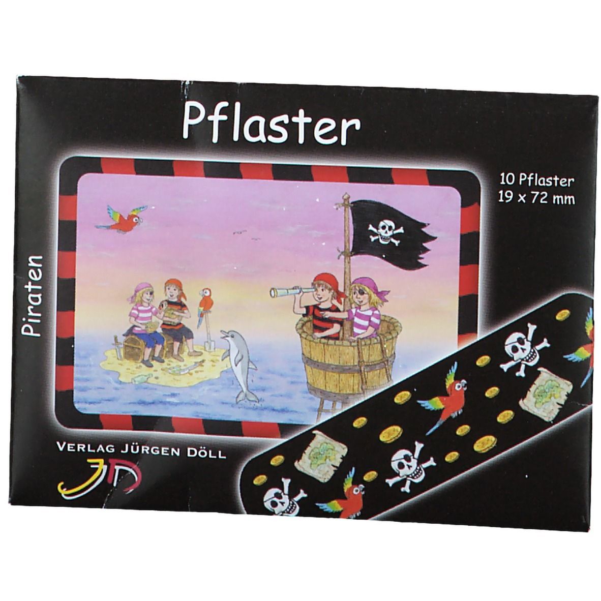 Kinderpflaster Piraten Briefchen 10 St Pflaster
