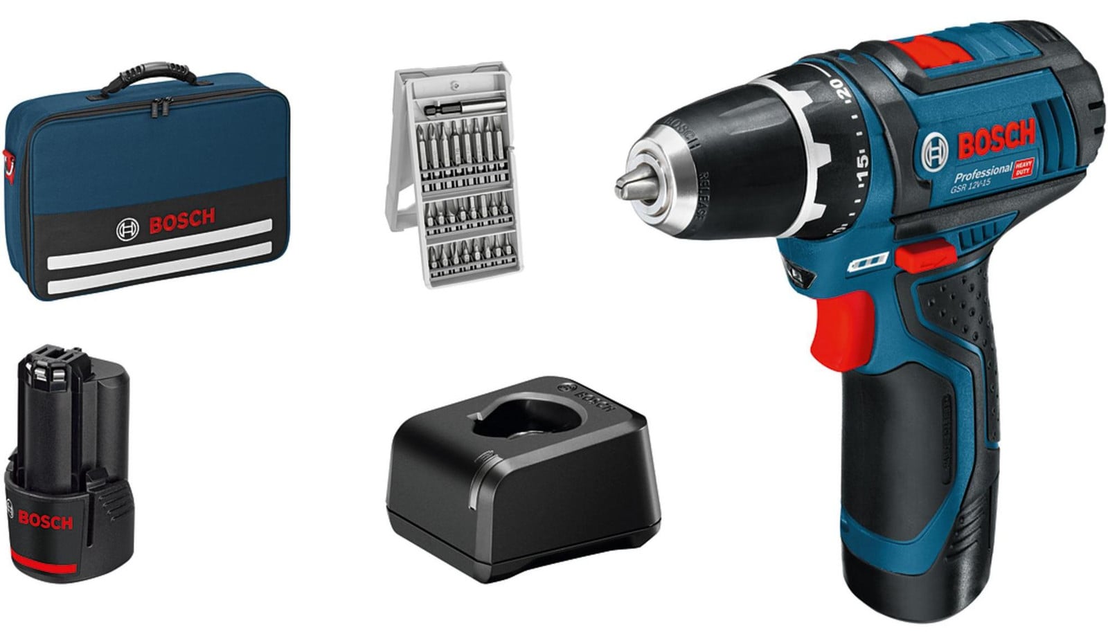 Bosch GSR 12V-15 Professional Akku-Bohrschrauber