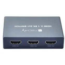 Techly 3x1 HDMI 2.1 8K Switch, Switch Box