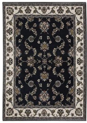 Style Haven Victoria Bordered Traditional Navy/ Ivory Area Rug