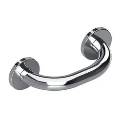 Brillantbad BELP Haltegriff Edelstahl poliert mit Abdeckung 280x80x106 mm, 120 kg Traglast für Bad & WC >> zum Bohren