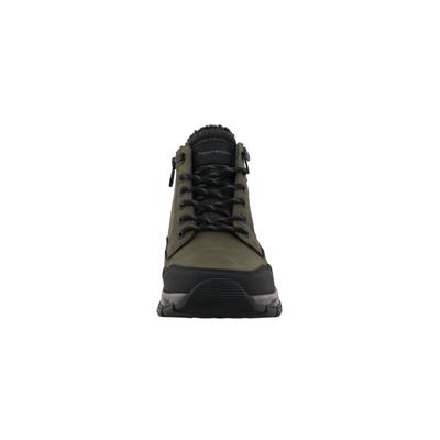 Stiefel TOM TAILOR "Tom Tailor Winter Boots", Herren, Gr. 43, khaki, schwarz, Polyurethan, Schuhe Stiefel