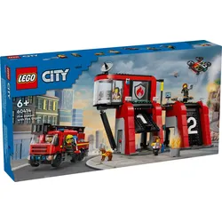 LEGO® City 60414 Feuerwehrstation mit Drehleiterfahrzeug