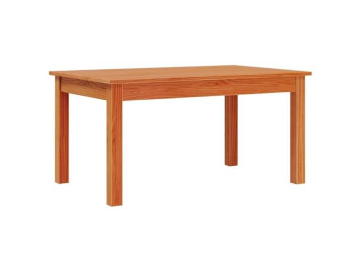 HKLGBVCR Couchtisch aus massivem Kiefernholz, Braun, Wachs, 80 x 50 x 40 cm