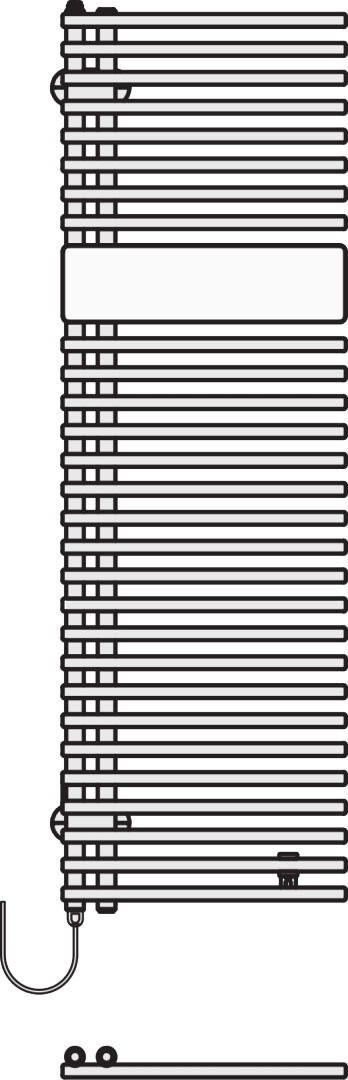 Kermi Elektro-Badheizkörper Credo Half round-E 1800x600x46 mm, E1E1A186004573K E1E1A186004573K