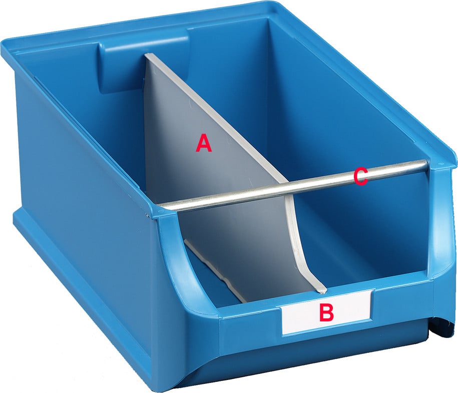 Allit Trennscheidewand voor Sichtlagerkasten ProfiPlus Box 2 / 2L