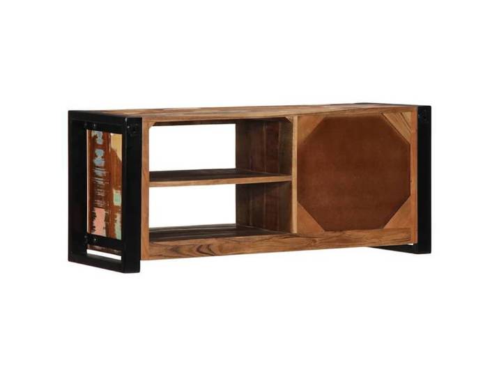 NEUF Armoire TV - Brun - Meuble TV - TABLE TV - 80x30x35 cm - bois massif de récupération TT3384