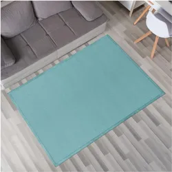 TT Home, Spielteppich + Spielmatte, Krabbelmatte Babyzimmer Teppich Spielmatte Kinder Unifarben Rutschfest Flauschig (160 x 120 cm)