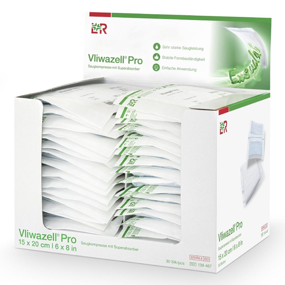 Lohmann & Rauscher GmbH & Co.KG Vliwazell Pro Superabsorb.kompr.steril 15x20 Cm 17295301
