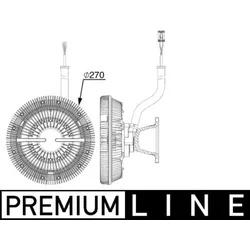 Kupplung Kühlerlüfter MAHLE CFC 243 000P