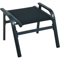 MWH, Gartenstühle, Reno Hocker Aluminium/Textilene iron grey stapelbar