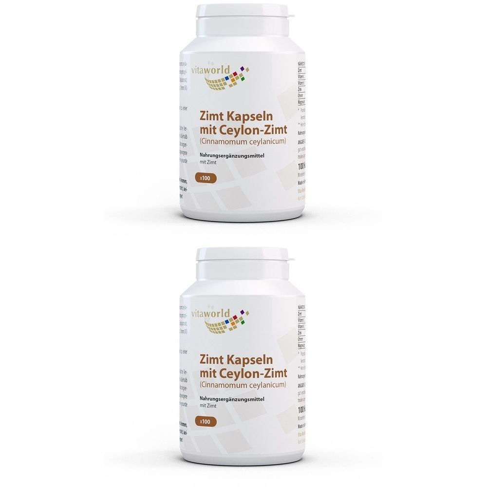 Zimt 500 mg+Zink+Chrom Kapseln 2x 2x100 St