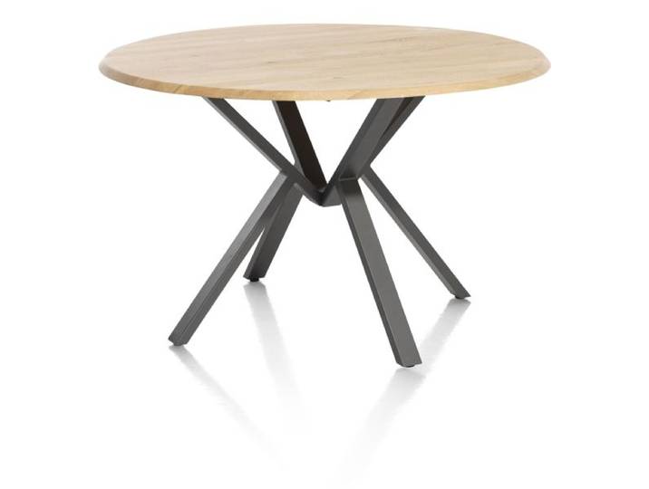 Henders & Hazel Home Esstisch rund Eiche massiv/Metallgestell