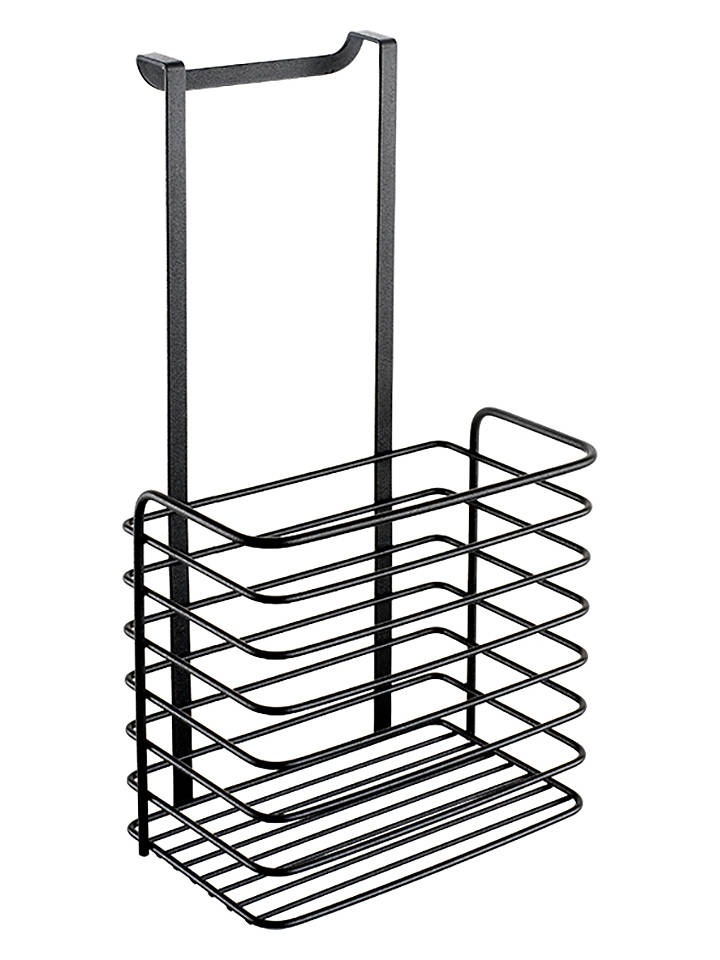 metaltex Einhängekorb "Lava" in Schwarz - (B)20 x (H)36 x (T)15 cm - onesize
