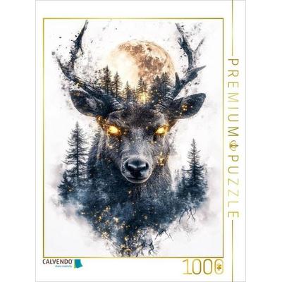 CALVENDO Puzzle Hirsch | 1000 Teile Lege-Größe 64x48cm Foto-Puzzle für glückliche Stunden, Sonstige von , Calvendo Puzzle