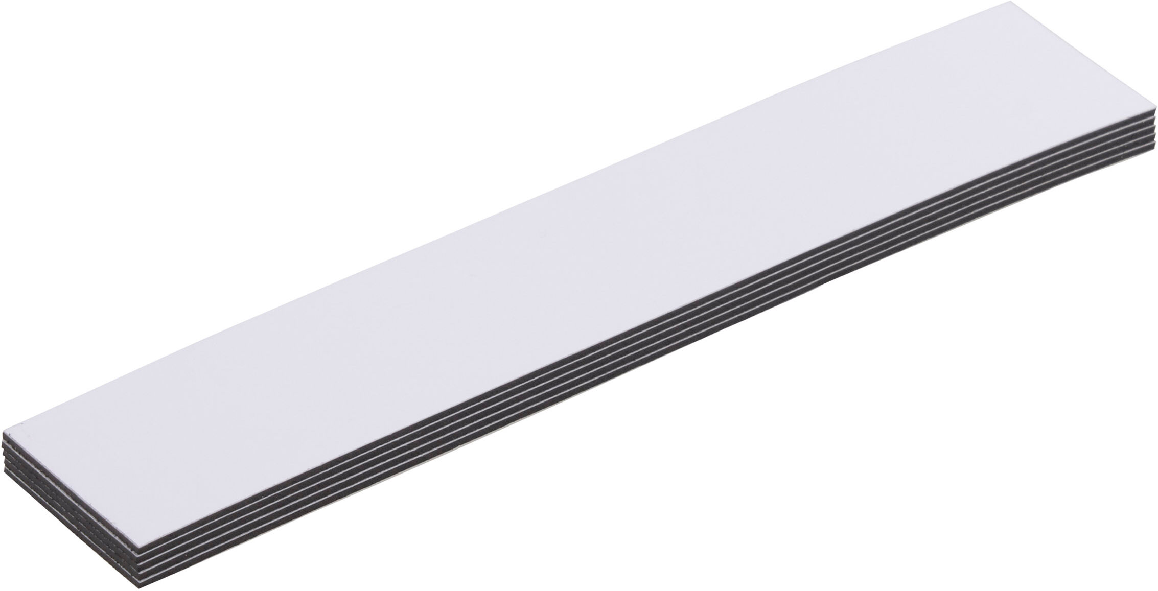 SPRINTIS 100 Unidades - Etiquetas magnéticas para rotular blanco   20 x 100 mm, ferrita, PVC