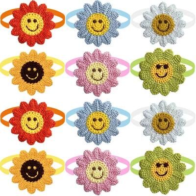 Inspired Living Floral Dog Bow Ties For Cats And Puppies 50pcs
