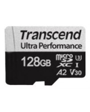 Transcend 128 GB microSD w/adapter UHS-I U3 A2 Micro SD 128 GB (TS128GUSD340S)