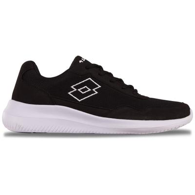 Sneaker LOTTO, Damen, Gr. 36, schwarz-weiß (schwarz, weiß), Kunstfaser, Synthetik, unifarben, Schuhe Sneaker, - besonders leicht & bequem