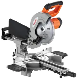 VEVOR Kapp- & Gehrungssäge mit Zugfunktion, 254 mm Sägeblatt, 1800 W, Einstellbare Winkel & Schnitttiefe, Aluminiumguss-Sockel, Kompakt & Tragbar zum Schneiden von Holz, Metallen & Laminaten