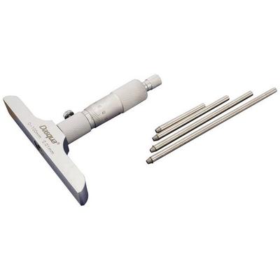 Dasqua 4611-8120 Tiefenmikrometer mit austauschbarer Stange 100mm (max) Ablesung: 0.01mm