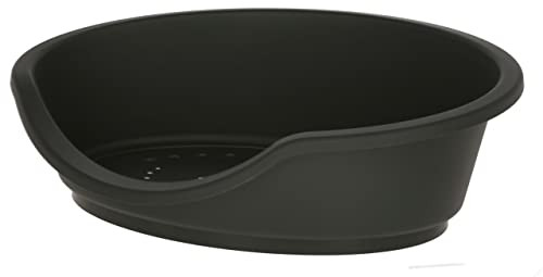 Kerbl Pet Dreamer Hondenmand van gerecycled plastic, zwart, B: 80 cm, D: 60 cm, H: 25 cm