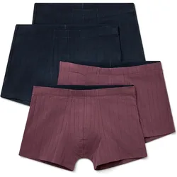 Tchibo - 4 Slipboxer - Herren - Gr. S/4 - dunkellila