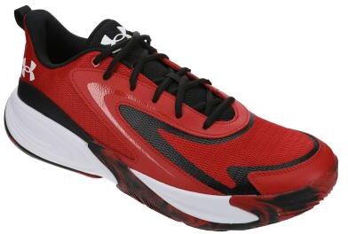 Under Armour Lockdown 8 (Men's) Athletic in Red/Black/White, Size 9 M, Leather/Rubber/Synthetic