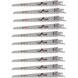 Bosch Hausgeräte, Sägeblatt, 10x Säbelsägeblatt S 644 D Top for Wood