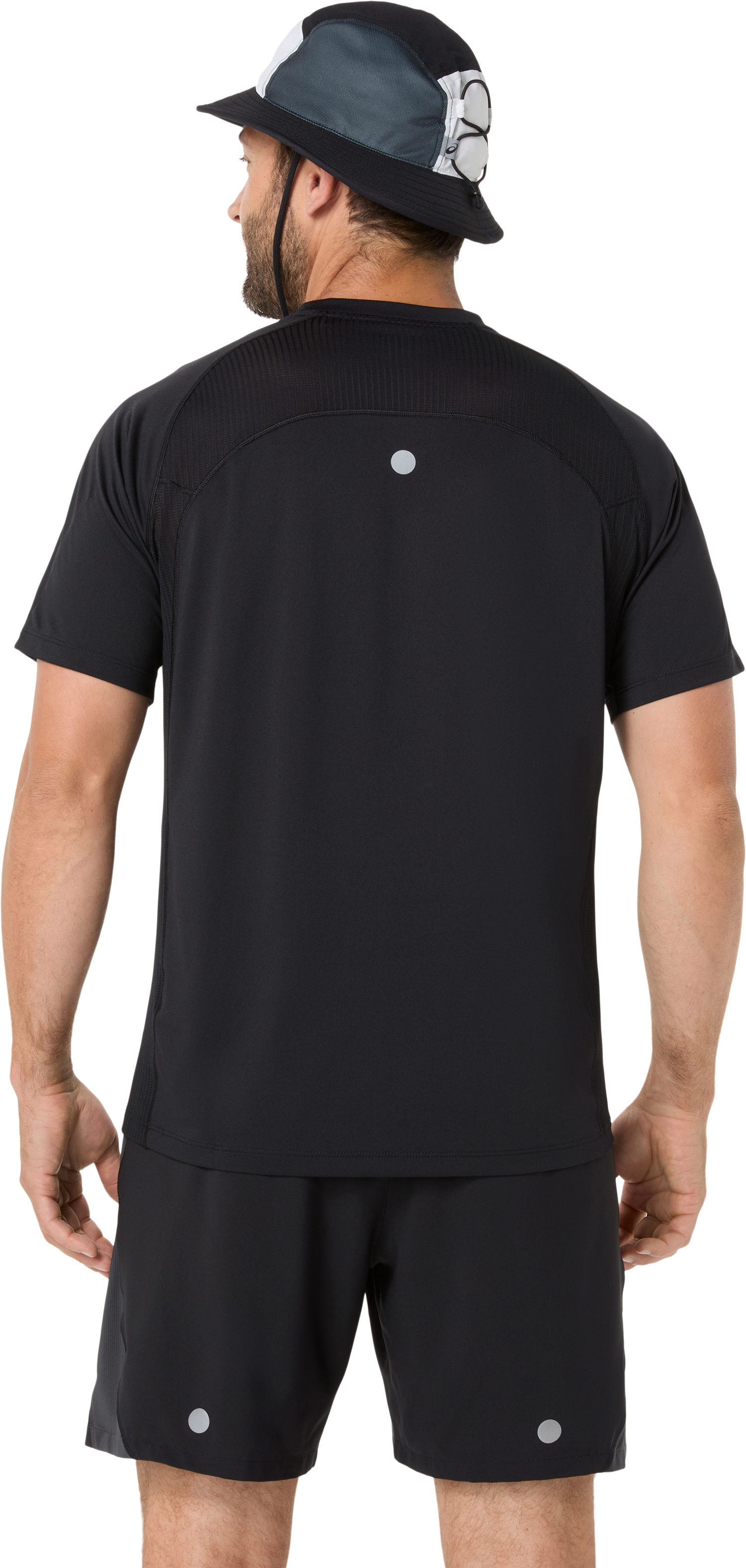 Laufshirt ASICS "ROAD FADE SS TOP", Herren, Gr. S, performance schwarz, cream, Obermaterial: 100% Polyester, Shirts Laufshirt, ACTIBREEZE™ Technologie, Atmungsaktiv, Reflektierend performance schwarz, cream S