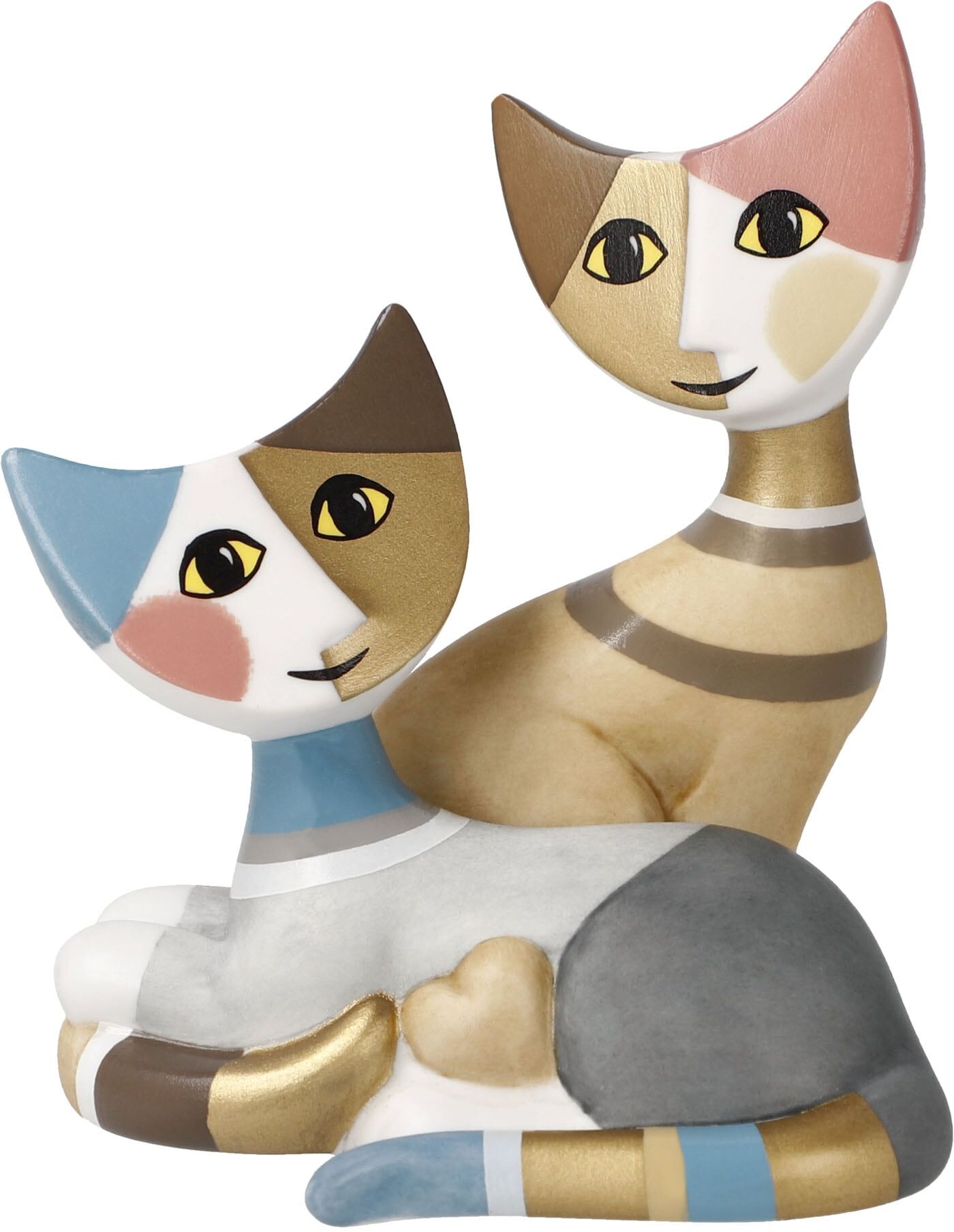 Sammelfigur GOEBEL "Figur R. Wachtmeister - Kaja e Mika", bunt, B:6,5cm H:8cm T:7cm, Porzellan, Dekofiguren, Sammelfigur bunt B/H/T: 6,5cm x 8cm x 7cm