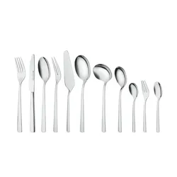KHG Besteckset  68-teilig  "710" ¦ silber ¦ Edelstahl