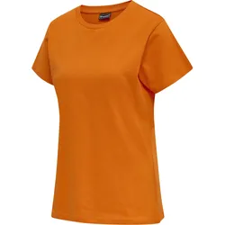 HUMMEL hmlRED BASIC T-SHIRT S/S WOMAN orange tiger S