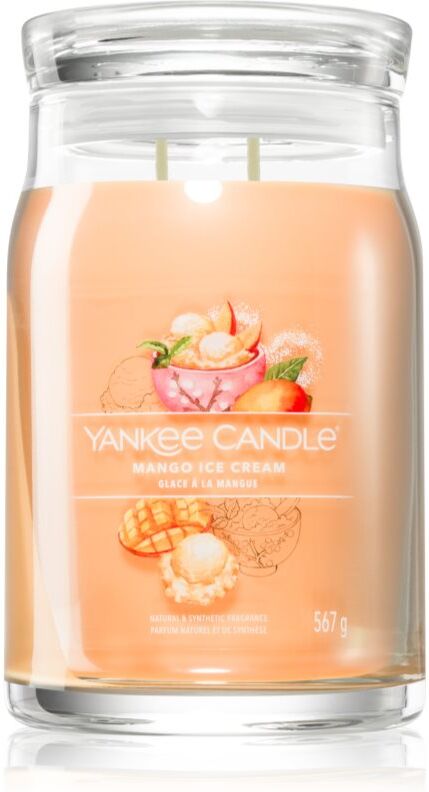 Yankee Candle Mango Ice Cream bougie parfumée Signature 567 g